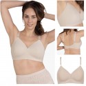 Reggiseno senza ferretto coppa preformata senza cuciture Naturana 5232 Beige