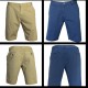 Bermuda Short uomo Pantalone corto Pantaloncino in cotone Sauwy 13552 beige blu