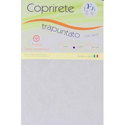  Coprirete singolo matrimoniale e 1 piazza e mezza Effe trapuntato con lacci
