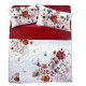 Set Lenzuola matrimoniale 2 piazze maxi in cotone Zerobed Malaga floreale rosa