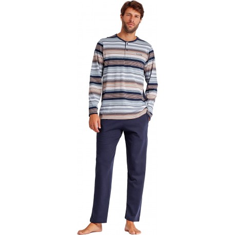  Pigiama uomo cotone leggero primaverile Jersey lungo Antonio Miro vari modelli