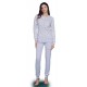  Pigiama da donna in caldo cotone invernale Vilfram 51799 fiorellini polvere