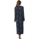 Camicia da notte donna lunga alla caviglia in viscosa Pastunette 15242 blu