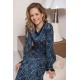 Camicia da notte donna lunga alla caviglia in viscosa Pastunette 15242 blu
