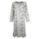 Camicia da notte donna invernale in Caldo Cotone Oronero 303 fiorellini