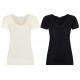 Canottiera donna maglia intima Ragno sintonia lana e cotone manica corta 072457