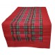 Runner striscia rettangolare o Centrotavola Quadrato in cotone tartan scozzese