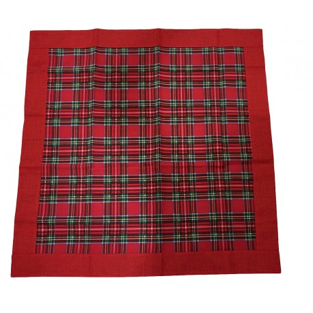 Runner striscia rettangolare o Centrotavola Quadrato in cotone tartan scozzese