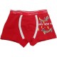 Boxer ragazzo bambino cotone Rosso Porpora Babbo Natale Buon Anno Natalizio