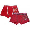 Boxer ragazzo bambino cotone Rosso Porpora Babbo Natale Buon Anno Natalizio nb280