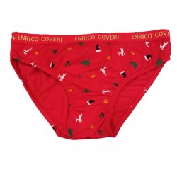  Slip mutandina mutanda per Bambino Bimbo Enrico Coveri Rosso Babbo Natale