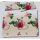 Lenzuola matrimoniale 2 piazze in Microfibra digital Marilyn rose e perle bianco