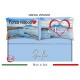 Completo Lenzuola letto matrimoniale 2 posti Chalk Forza Napoli Vesuvio
