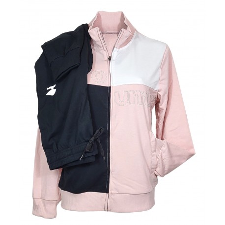  Tuta donna sportiva Pigiama casa in cotone leggero Umbro con cerniera