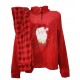 Pigiama Uomo Donna Bimbo Bimba natalizio in Pile coral Irge Tartan Family Natale