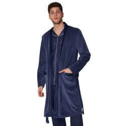 Vestaglia da camera cintura uomo pile Aznar Innova per Miro Cardigan invernale