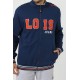 Giacca da Camera Cardigan uomo in felpa con cerniera Lois 57339