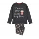 PIGIAMA bambino ragazzo in caldo cotone invernale Admas Pop Corn Diver grigio