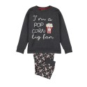 Pigiama bambino ragazzo in caldo cotone invernale Admas 56634 Pop Corn Diver grigio