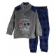  Pigiama bimbo bambino in caldo pile coral invernale Irge Scozzese Tartan