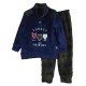  Pigiama bimbo bambino in caldo pile coral invernale Irge Scozzese Tartan