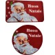  Tappeto con antiscivolo in gomma rettangolare e rotondo Natalizio Babbo Natale