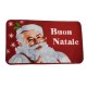  Tappeto con antiscivolo in gomma rettangolare e rotondo Natalizio Babbo Natale