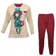  Pigiama caldo cotone Bambina Ragazza Santoro Gorjus Harlequin Hatter Love Fallin