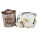 Coperta Plaid in pile Idea Regalo Natale con scatola di latta scozzese tartan