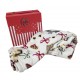 Plaid Coperta in pile Idea Regalo Natale con scatola musicale scozzese tartan