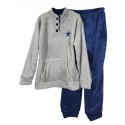 Pigiama bimbo bambino in caldo pile coral invernale Irge Scozzese Tartan IK248