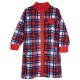 Vestaglia bambina con bottoni in pile scozzese BUCCIA DI MELA 9867W 5/6 rosso
