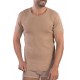Canottiera uomo LIABEL girocollo manica corta in Pura lana 05167/33 beige