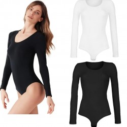 Body donna sotto giacca girocollo scollato manica lunga caldo cotone Cotonella