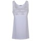  Canottiera maglia donna Top con pizzo Impose spalla stretta e larga in cotone