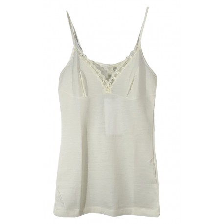 RAGNO Canottiera maglia intima donna spalla stretta garbo seno 100% lana 073091