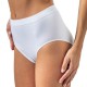 Slip donna vita alta maxi mutanda in microfibra con tassello in cotone Tramonte