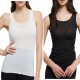 Canotta top Donna spalla larga in morbido modal e cashmere Jadea 4709