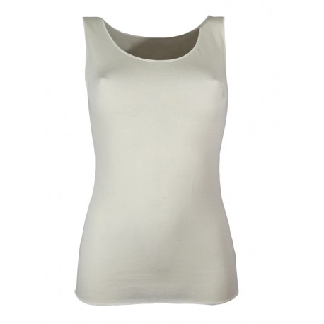 Canotta top Donna spalla larga in morbido modal e cashmere Jadea 4709