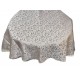 Tovaglia ANTIMACCHIA per tavolo rotondo cm 155 NO STIRO jacquard rosso beige