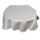 Tovaglia ANTIMACCHIA per tavolo rotondo cm 155 NO STIRO jacquard rosso beige