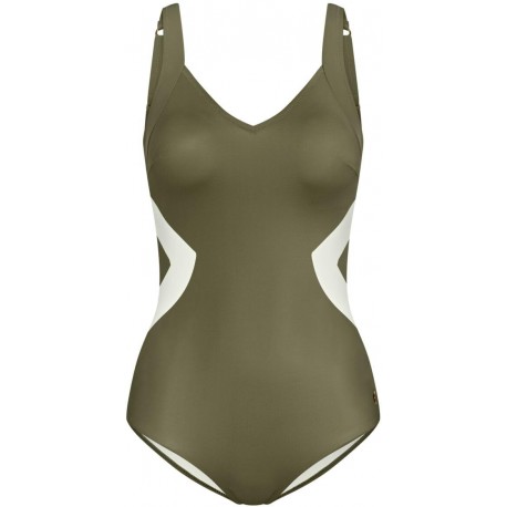  Costume donna intero TRIUMPH preformato senza ferretto SUMMER ALLURE OP verde
