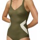  Costume donna intero TRIUMPH preformato senza ferretto SUMMER ALLURE OP verde