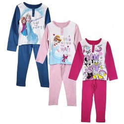  Pigiama bambina bimba lungo in cotone Minnie Mouse Disney Principesse Frozen0330