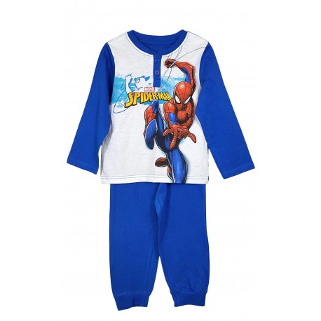 Pigiama bambino Bimbo lungo in puro cotone Spiderman Uomo Ragno Batman