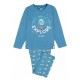 Pigiama lungo bambino ragazzo bimbo cotone estivo Mr Wonderful Pianeti 56685 blu