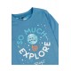 Pigiama lungo bambino ragazzo bimbo cotone estivo Mr Wonderful Pianeti 56685 blu