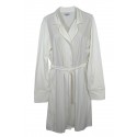 Vestaglia sciallata donna con cintura in cotone Noi Di Notte 93AS panna
