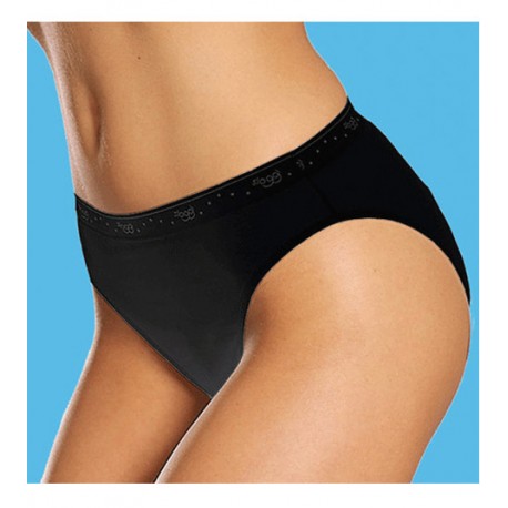 1 slip mutanda Sloggi tai in cotone bianco e nero
