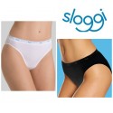 2 slip mutanda donna Sloggi 100 TAI sgambato in cotone